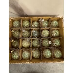 Lillian Vernon iridescent tinsel ball ornaments Set of 20 Ornaments